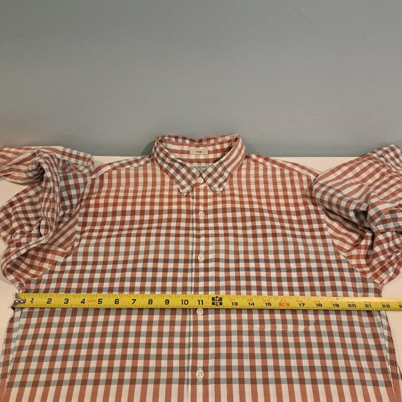 J. Crew Men's Large Slim Fit Stretch 98% Organic Cotton Shirt Style AI902 - Picture 11 of 15